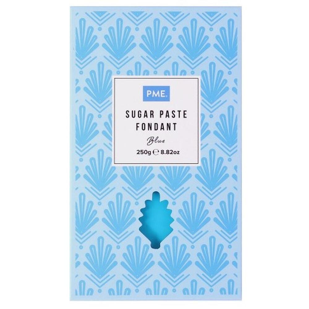 Ζαχαρόπαστα Γαλαζιο PME Sugar Paste Fondant Ready to Use Light Blue Gluten Free 250g