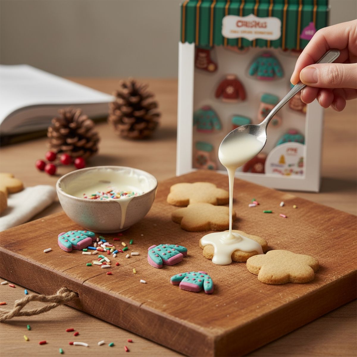 Χριστουγεννιάτικα Διακοσμητικά Ζαχαροπλαστικής PME Christmas Edible Cupcake Decorations