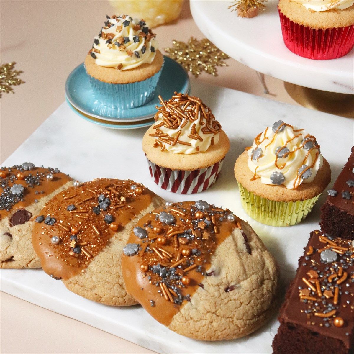 Χριστουγεννιάτικα Διακοσμητικά Ζαχαροπλαστικής PME Christmas Sprinkle Set