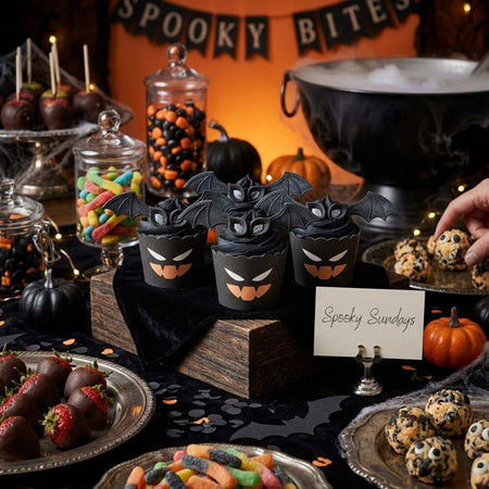 Σετ Διακόσμησης Καπκέικ Νυχτερίδα PME Cupcake Decorating Kit with Edible Toppers Halloween Bat