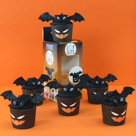 Σετ Διακόσμησης Καπκέικ Νυχτερίδα PME Cupcake Decorating Kit with Edible Toppers Halloween Bat