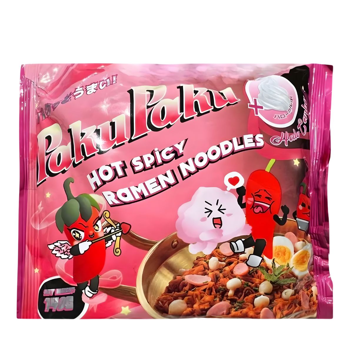 Στιγμιαία Νουντλς Ράμεν Καυτερά Paku Paku Hot Spicy Ramen Noodles Carbonara