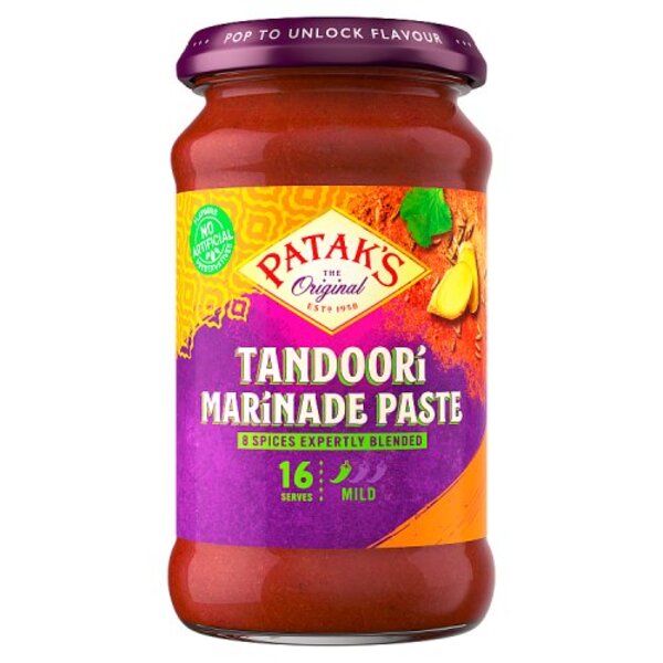 Pataks Tandoori Spice Marinade Mild 312g-A