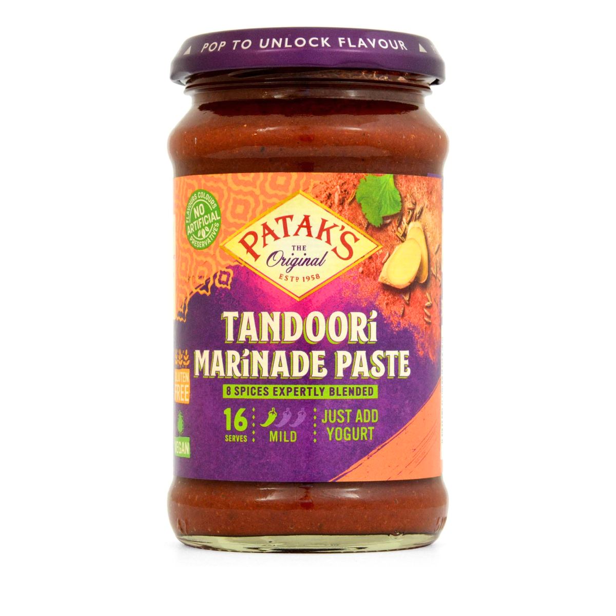 Σάλτσα Μαρινάδας Pataks Tandoori Marinade Paste Mild