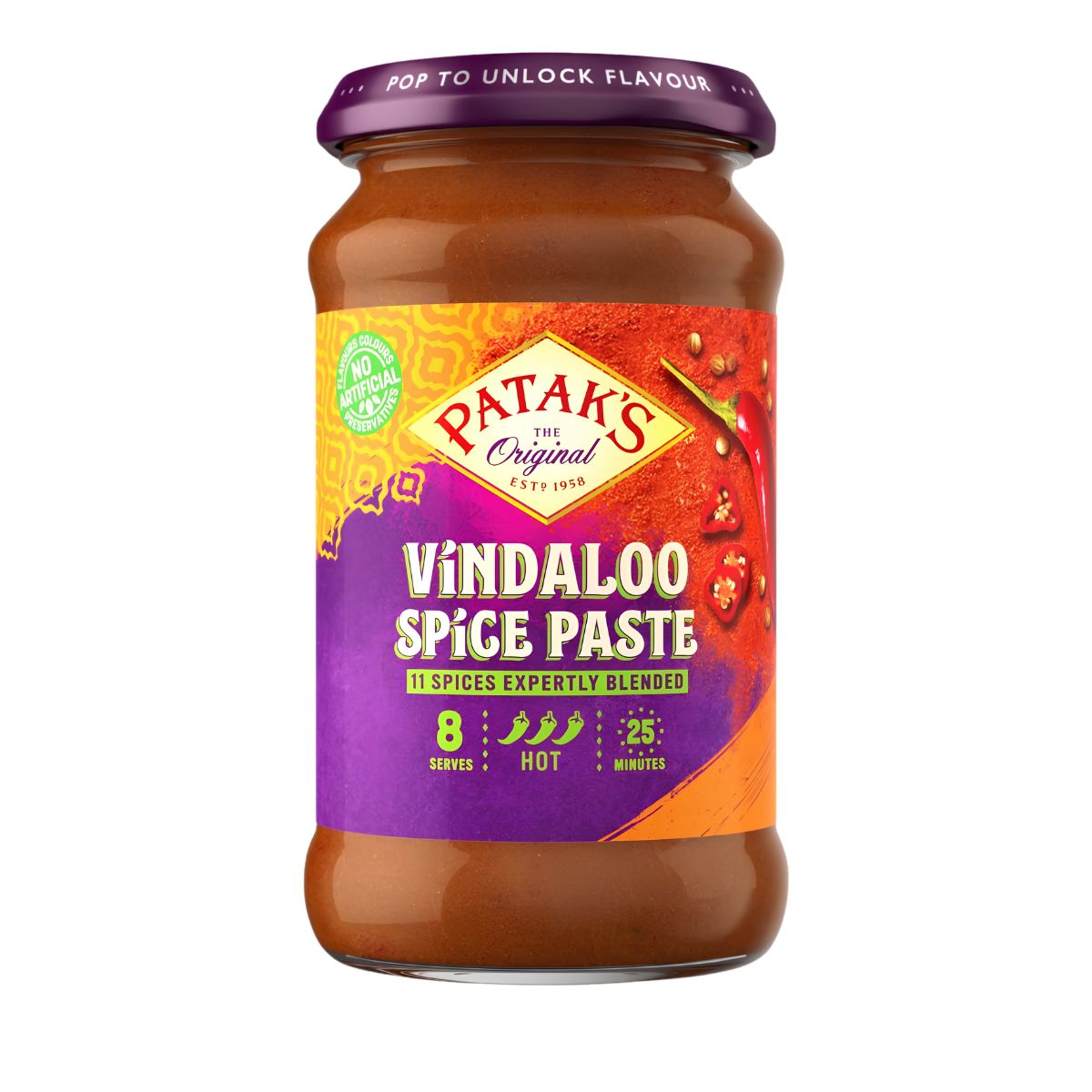 Πάστα Μπαχαρικών Καυτερή Pataks Vindaloo Spice Paste Hot