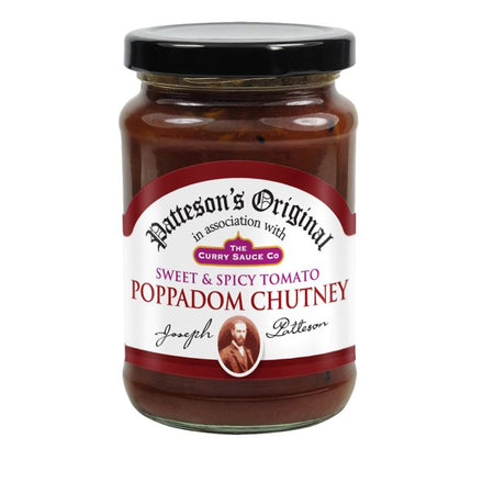 Σάλτσα Τσάτνεϊ Pattesons Sweet and Spicy Tomato Poppadom Chutney 280g