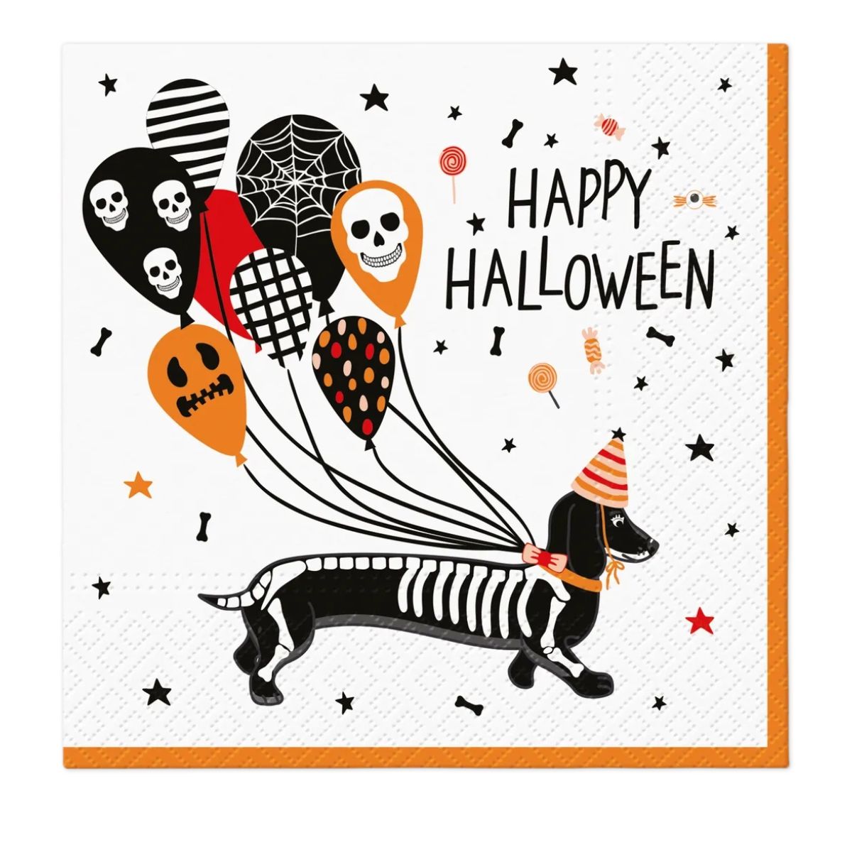 Paw Napkins Happy Halloween Spooky Dachshund