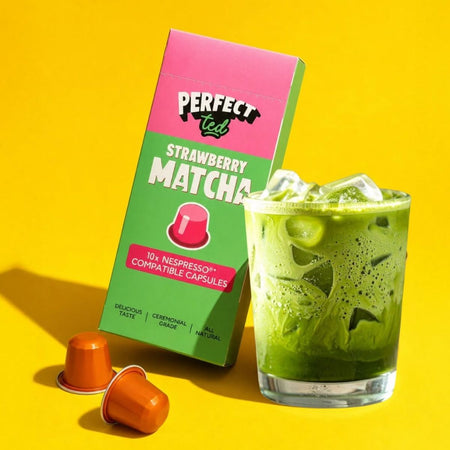 Κάψουλες Φράουλα Μάτσα Perfect Ted Strawberry Matcha Capsules Συμβατές με Μηχανή Nespresso 10caps