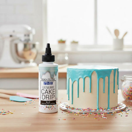 Γλάσο Ζαχαροπλαστικής Μπλε PME Luxury Cake Drip Blue Chocolate Flavour