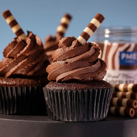 Πουράκια Σοκολάτας PME Belgian Striped Mini Chocolate Cigarello
