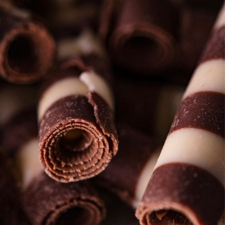 Πουράκια Σοκολάτας PME Belgian Striped Mini Chocolate Cigarello