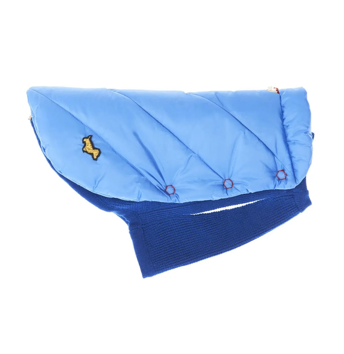 Μπουφάν Για Σκύλους Poldo Dog Couture Cortina Blue 2 in 1 Reversible Dog Coat