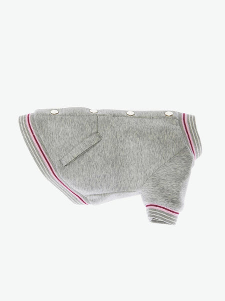 Poldo Dog Couture Milano Grey Bomber Jacket
