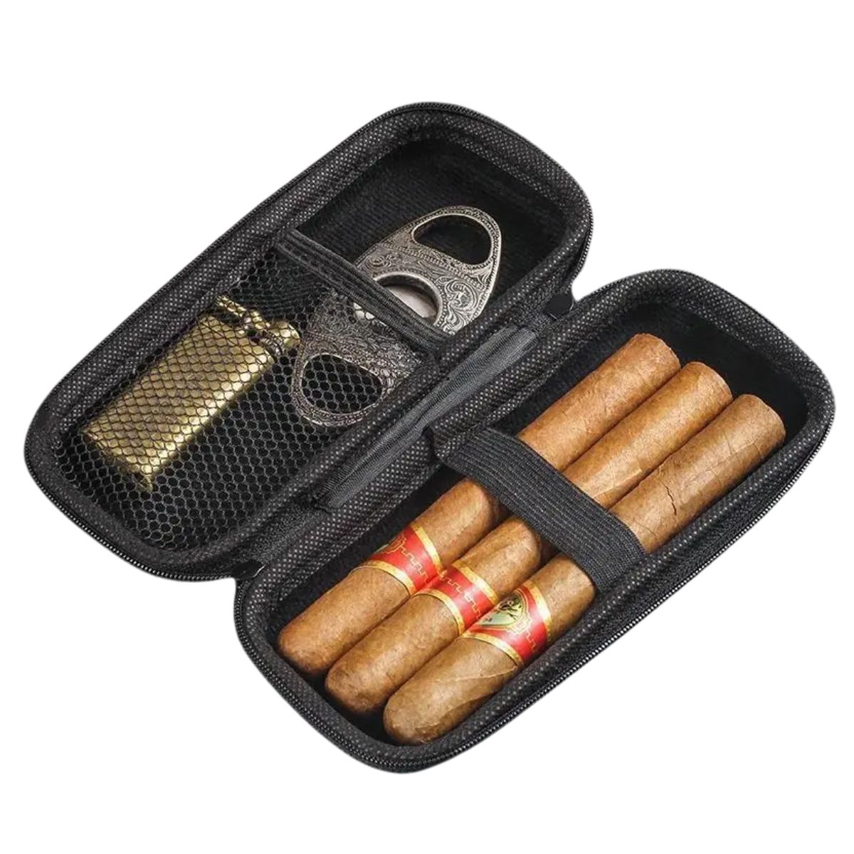  Φορητή Θήκη Πούρων Portable Cigar Case