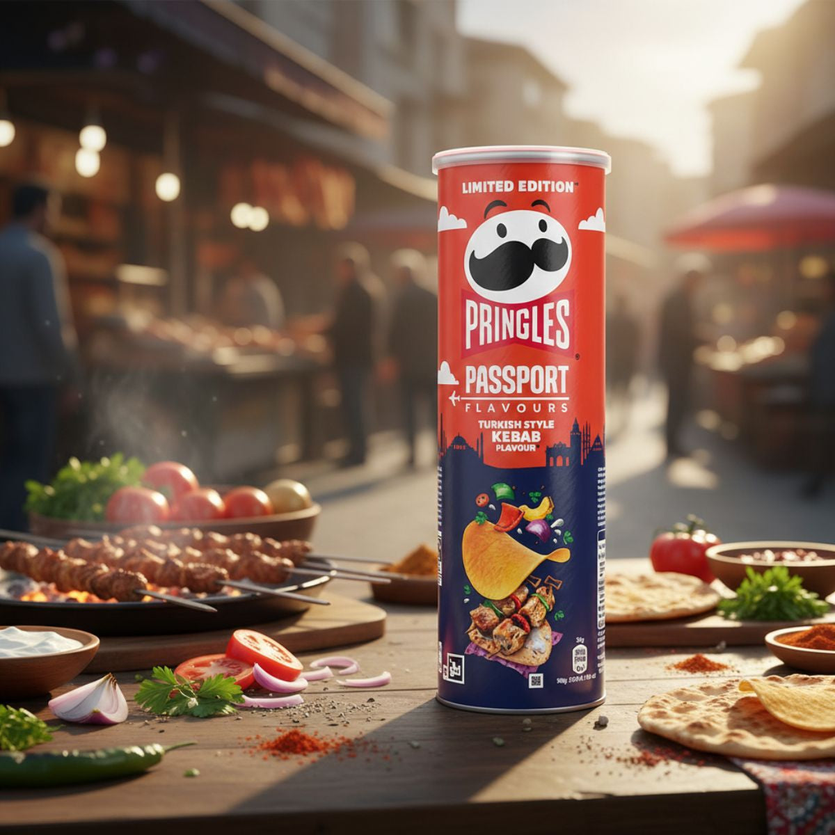 Πατατάκια Pringles Passport Flavours Limited Edition Turkish Style Kebab