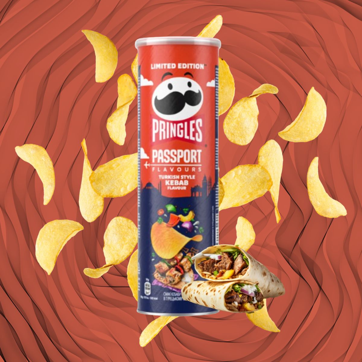 Πατατάκια Pringles Passport Flavours Limited Edition Turkish Style Kebab