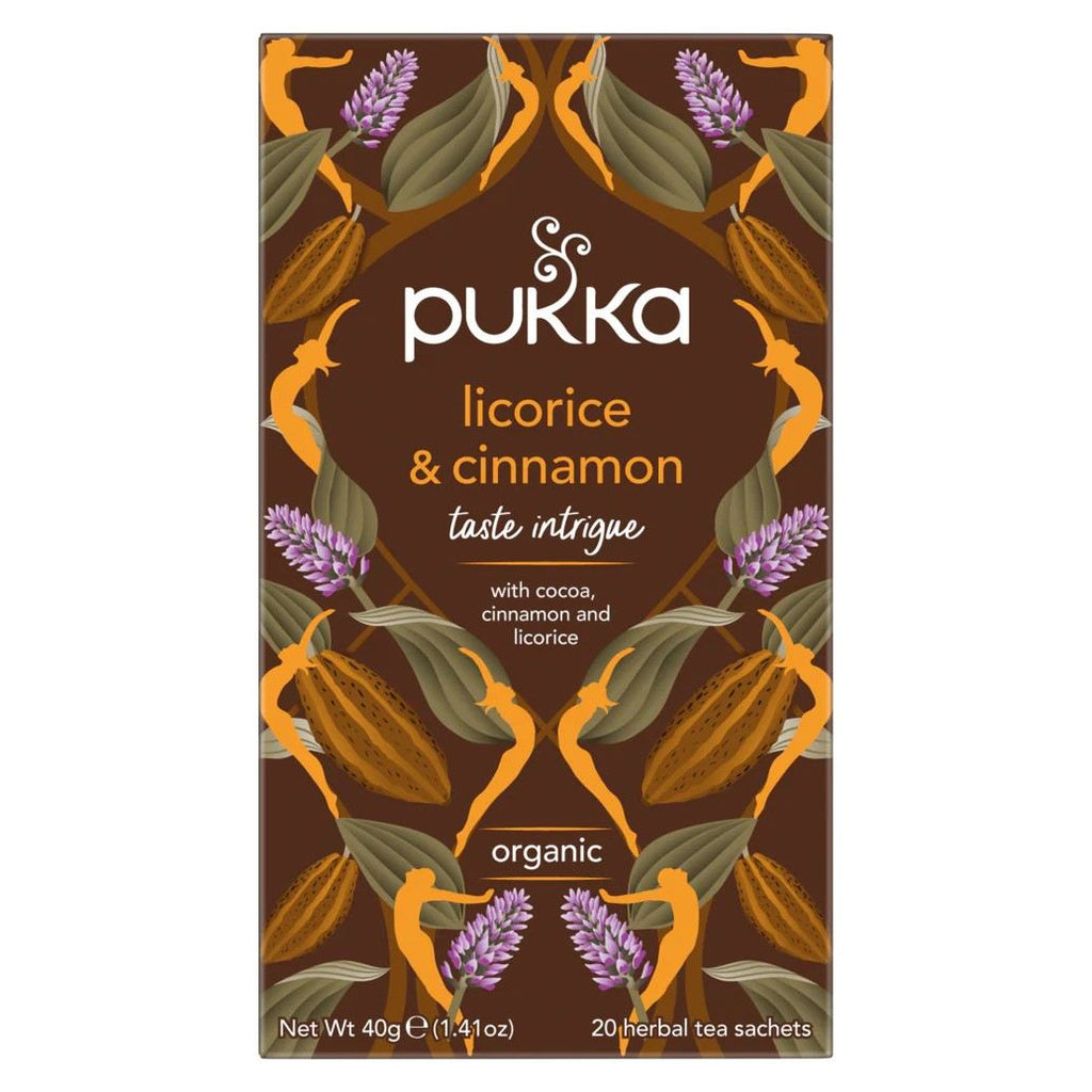 Pukka Licorice Cinnamon Taste Intrigue Organic 20 Tea Bags 40g-A