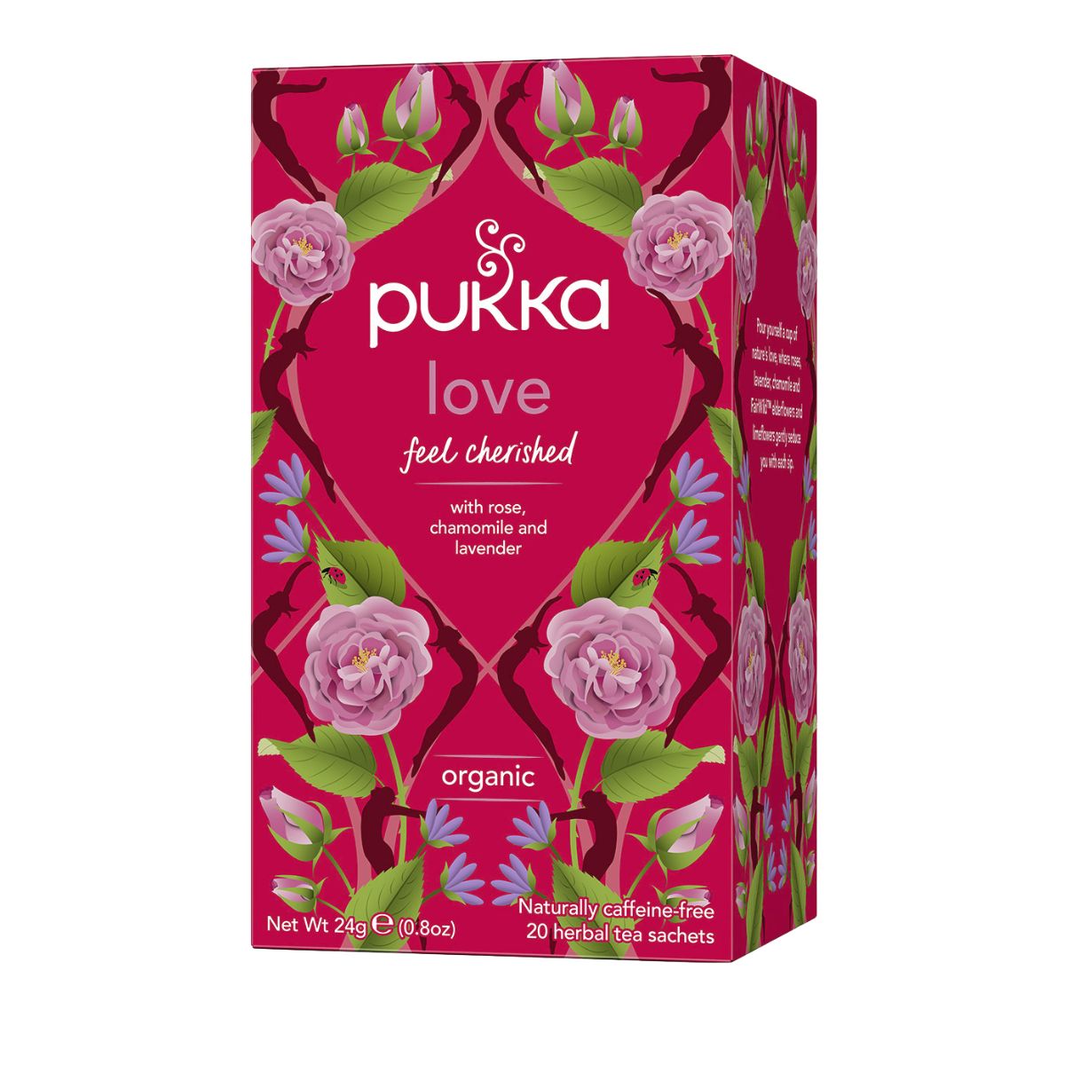 Βιολογικό Αφέψημα Χαμομήλι Λεβάντα Τριαντάφυλλο Pukka Amour Tea