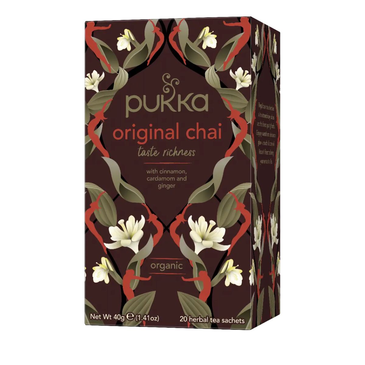 Βιολογικό Μαυρο Τσάι Με Κάρδαμο Τζίντζερ Κανέλα Και Γλυκόριζα Pukka Chai Original Organic