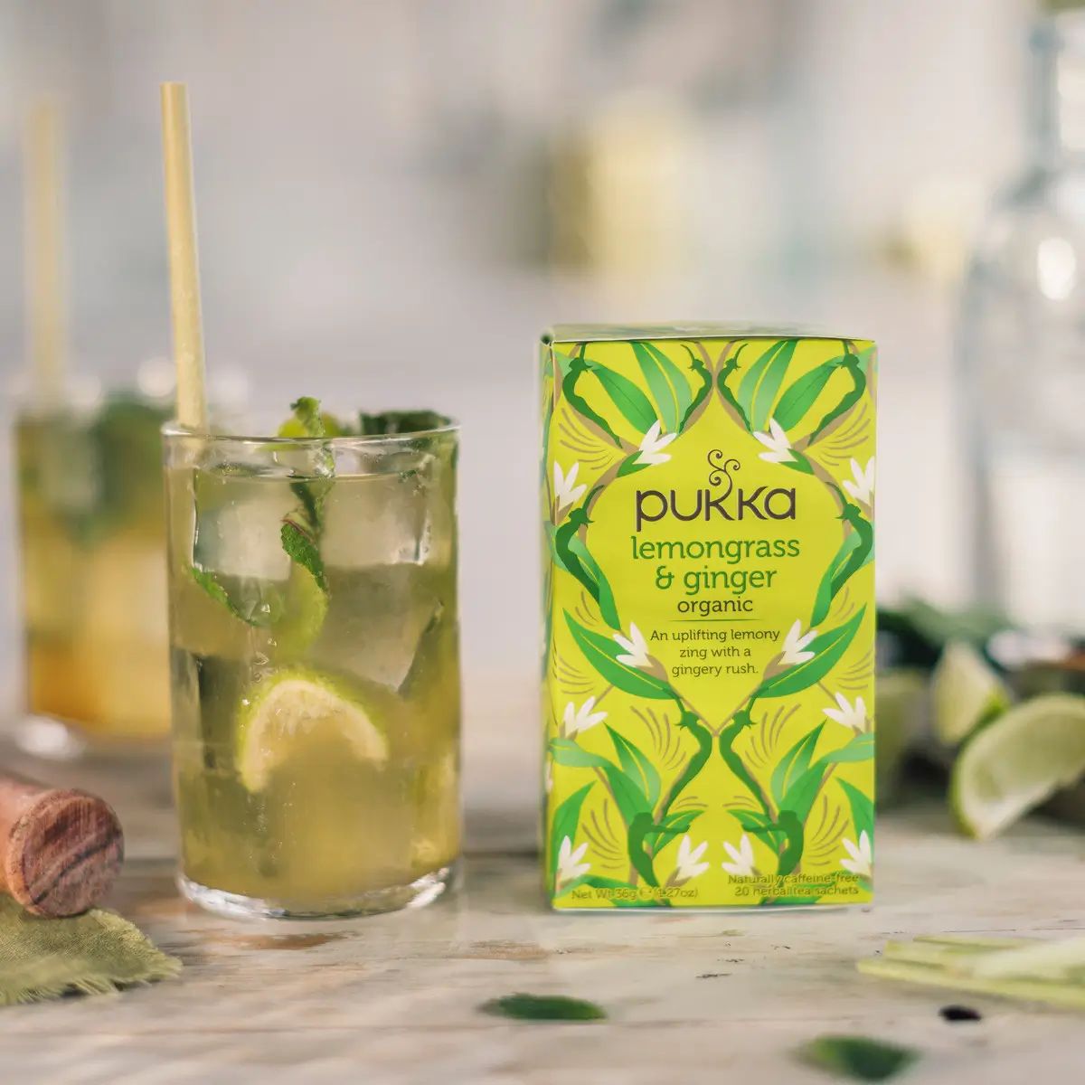 Βιολογικό Αφέψημα με Λεμονόχορτο και Τζίντζερ Pukka Lemongrass and Ginger