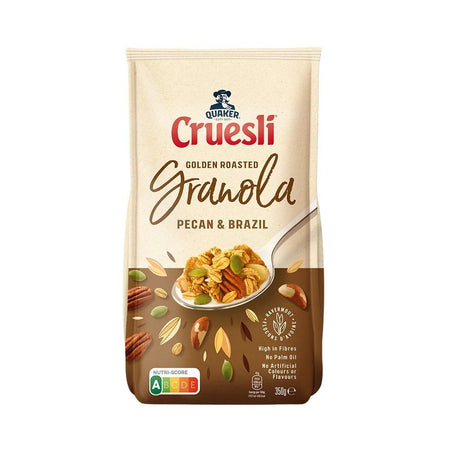 Quaker Cruesli Golden Roasted Granola Pecan And Brazil Nuts 350g