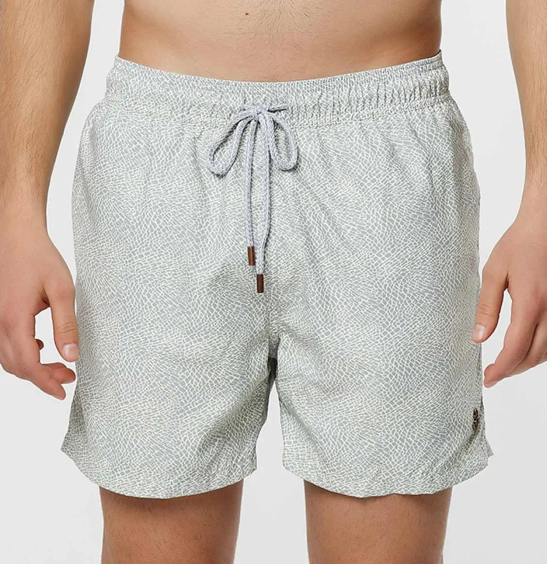 Μαγιό Retromarine Elephant Skin Grey Cream Swim Shorts