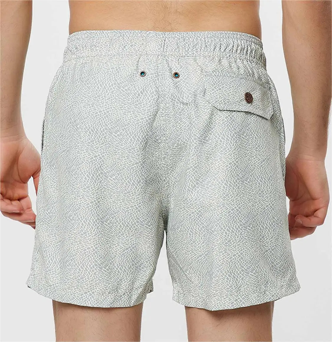 Μαγιό Retromarine Elephant Skin Grey Cream Swim Shorts