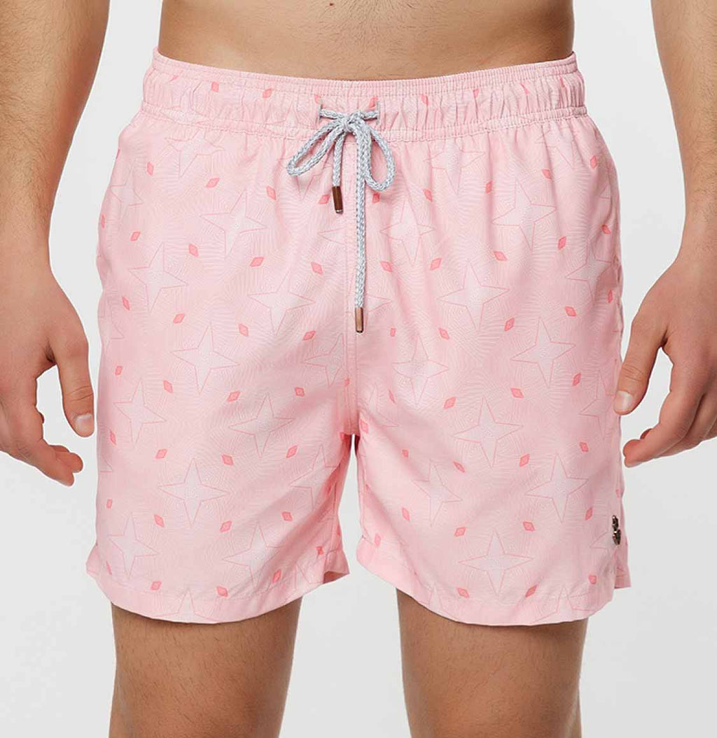 Μαγιό Retromarine Stars Swim Shorts Pink