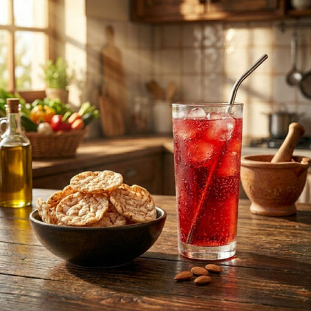 Τσιπς Καστανού Ρυζιού Rice Up Popped Brown Rice Chips Jamon Iberico