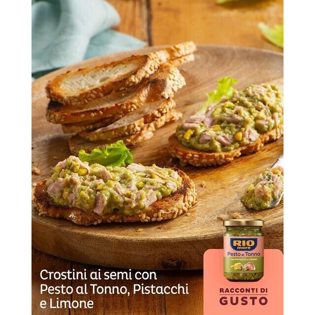 Σάλτσα Τόνου με Φιστίκια και Λεμόνι Rio Mare Pesto al Tonno con Pistacchi e Limone 130g