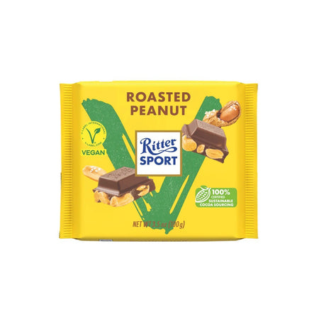 Σοκολάτα Με Καβουρδισμένα Φιστίκια Ritter Sport Roasted Peanut Vegan 100g