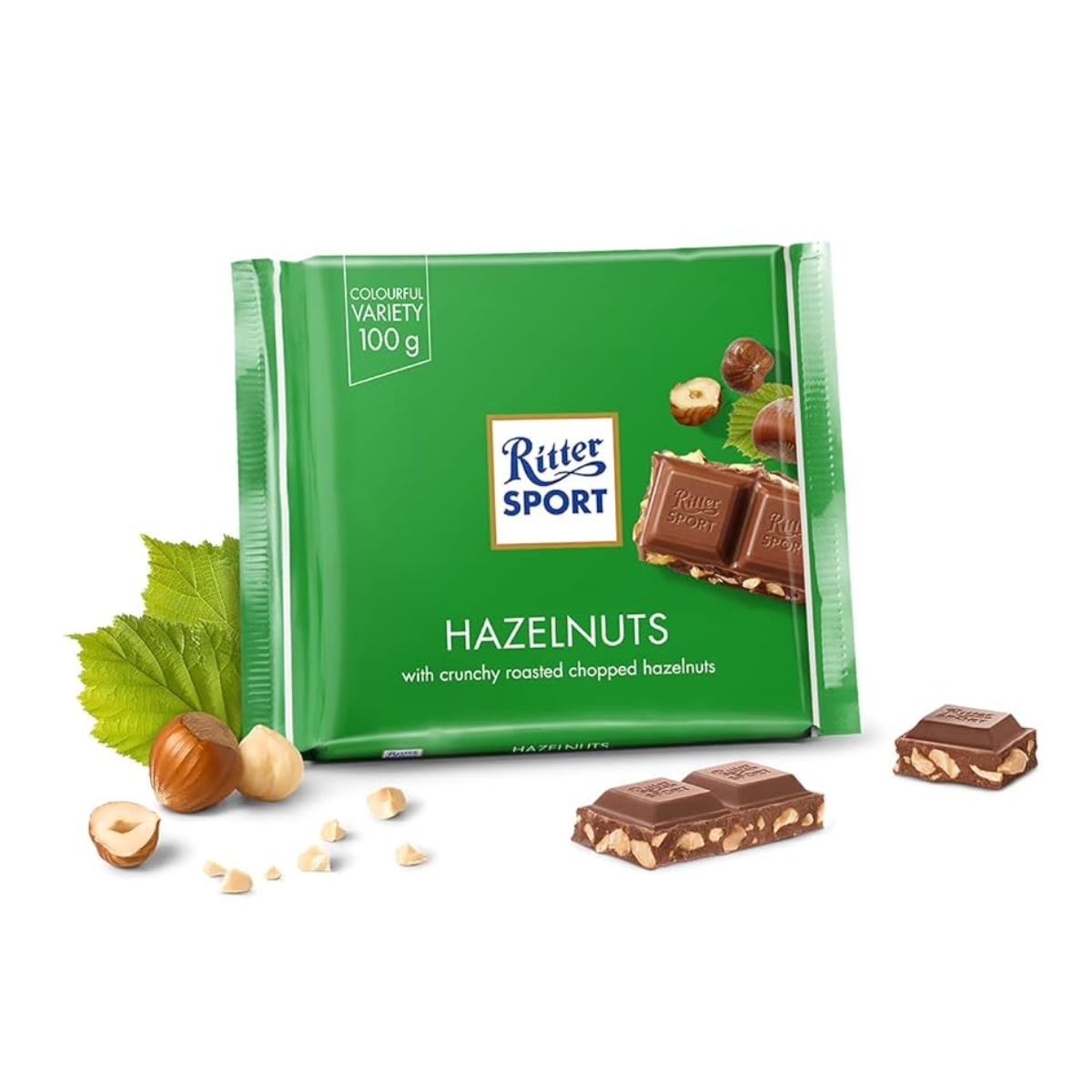 Σοκολάτα Γάλακτος Με Κομμάτια Φουντουκιού Ritter Sport Hazelnuts