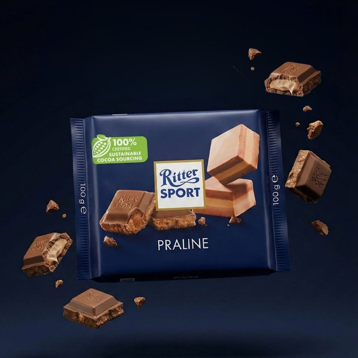 Σοκολάτα Γάλακτος με Πραλίνα Ritter Sport Nugat