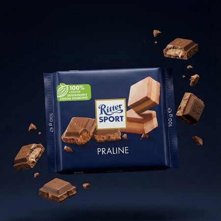 Σοκολάτα Γάλακτος με Πραλίνα Ritter Sport Nugat