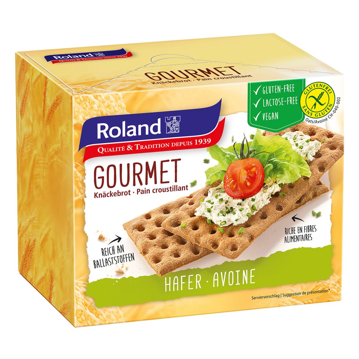 Φρυγανιές Βρώμης Χωρίς Γλουτένη και Λακτόζη Roland Gourmet