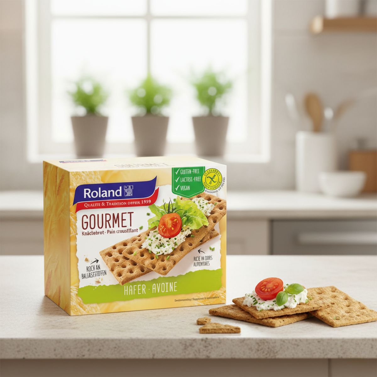 Φρυγανιές Βρώμης Χωρίς Γλουτένη και Λακτόζη Roland Gourmet