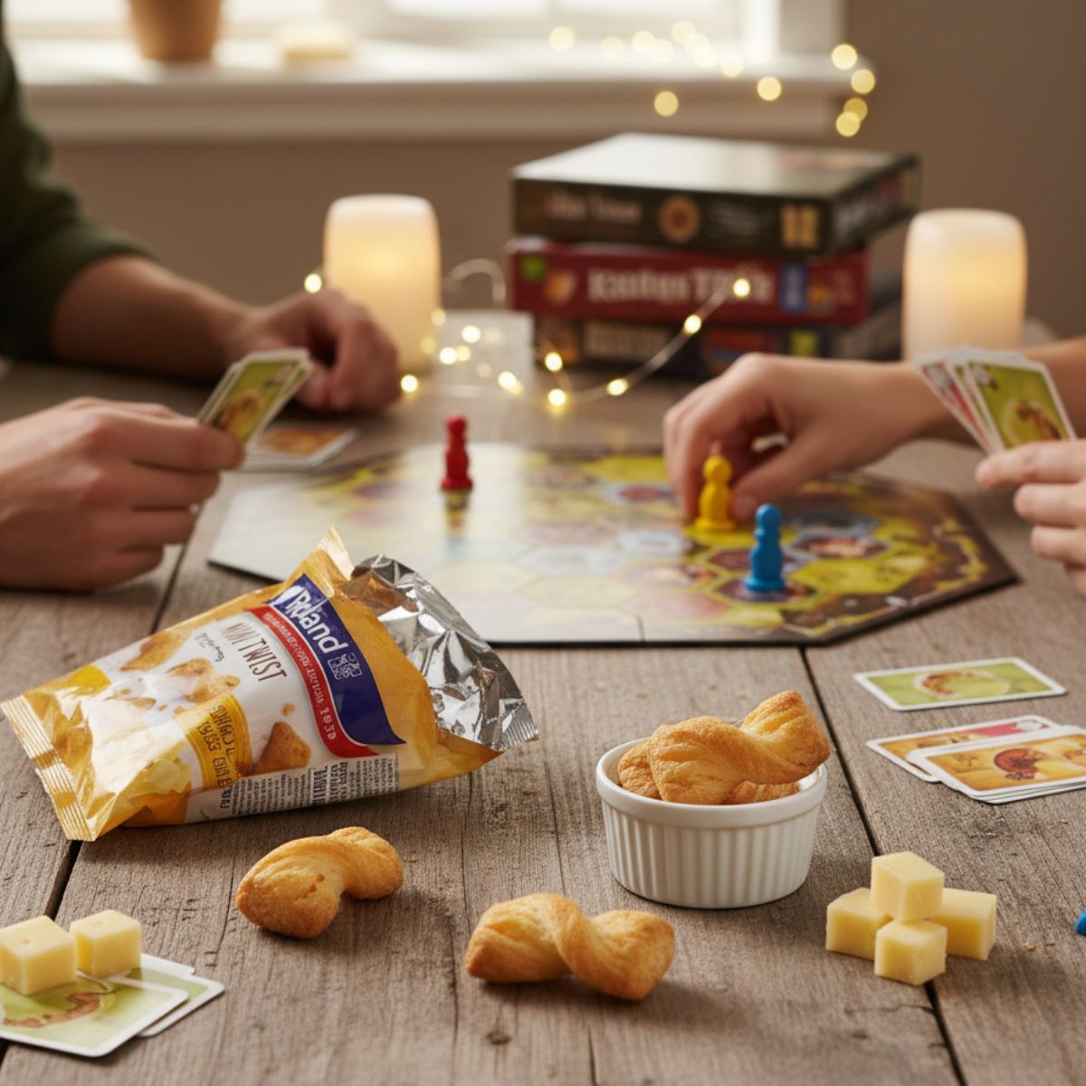 Κρουασίνια Βουτύρου Μίνι με Ελβετικό Τυρί Roland Mini Twist Swiss Cheese