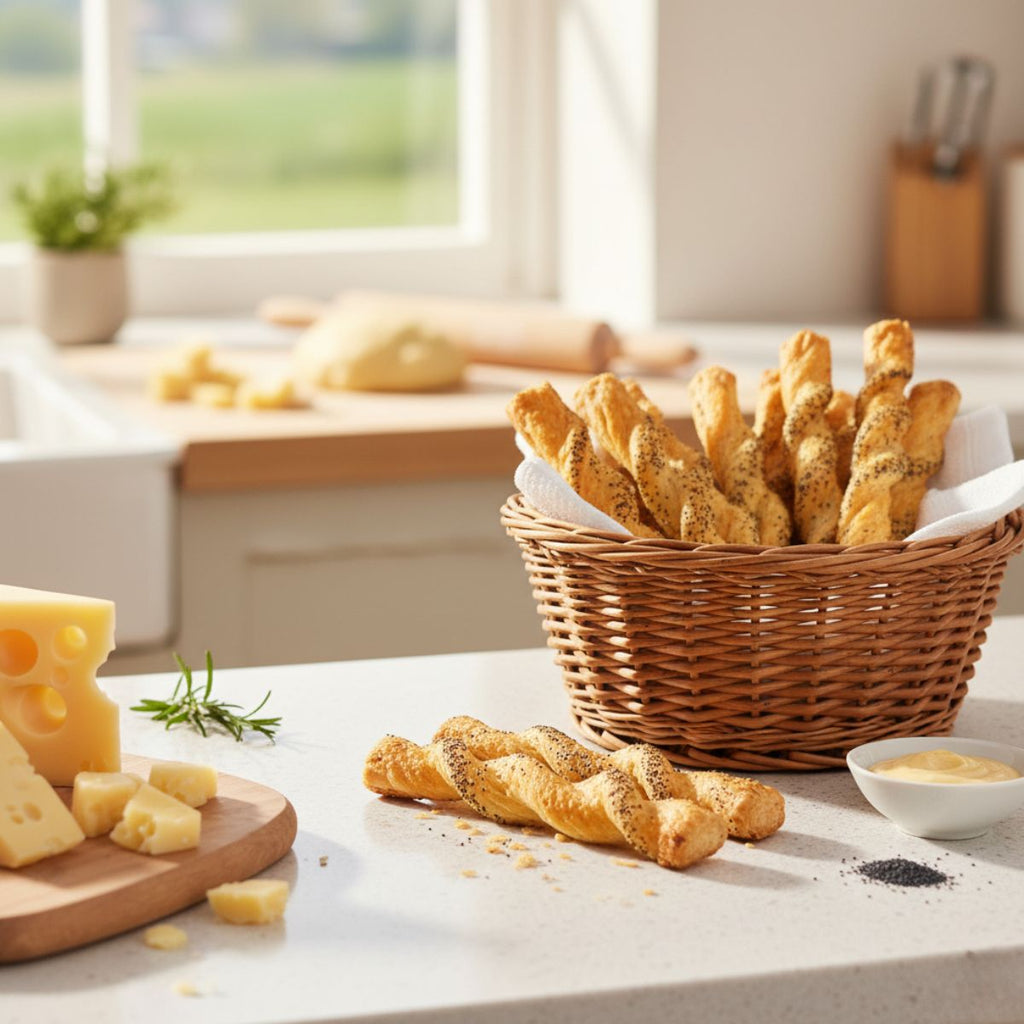 Κρουασίνια Βουτύρου με Τυρί και Παπαρουνόσπορο Roland Swiss Twist Cheese Poppy