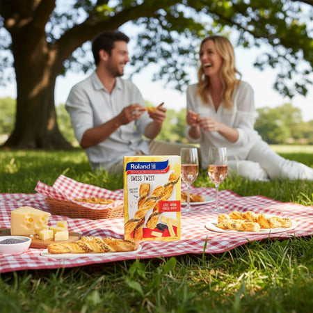 Κρουασίνια Βουτύρου με Τυρί και Παπαρουνόσπορο Roland Swiss Twist Cheese Poppy