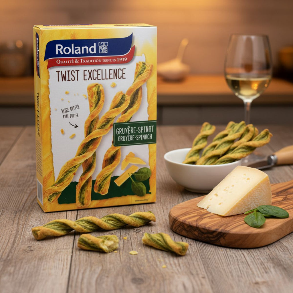 Κρουασίνια Βουτύρου με Γραβιέρα και Σπανάκι Roland Twist Excellence Gruyere Spinach