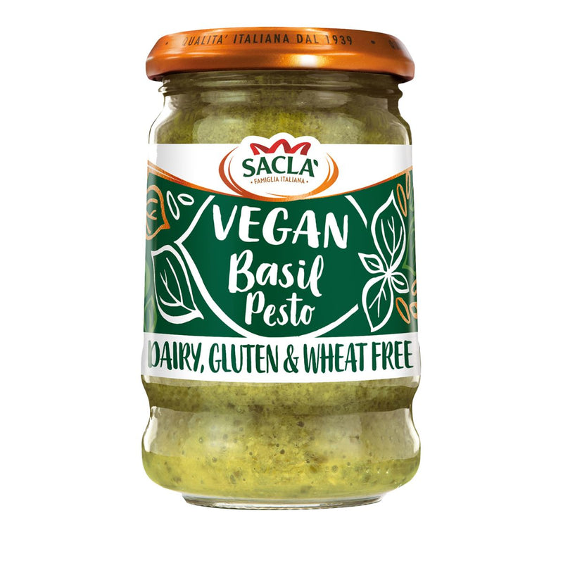 Σάλτσα Πέστο Sacla Vegan Basil Pesto Dairy Free Gluten Free
