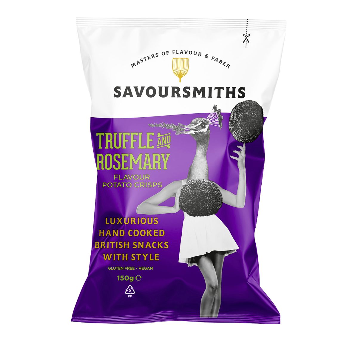 Πατατάκια με Τρούφα και Δενδρολίβανο Savoursmiths Truffle and Rosemary Flavour Potato Crisps