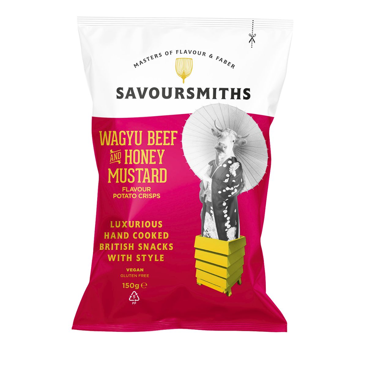 Πατατάκια με Μοσχάρι Wagyu Μέλι και Μουστάρδα Savoursmiths Wagyu Beef Honey and Mustard Flavour Potato Crisps