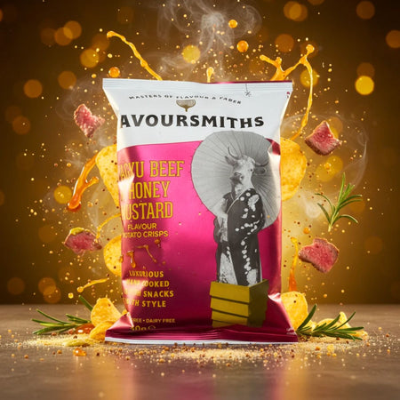 Πατατάκια με Μοσχάρι Wagyu Μέλι και Μουστάρδα Savoursmiths Wagyu Beef Honey and Mustard Flavour Potato Crisps