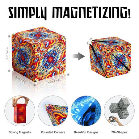 Παιχίδι Αντιστρές Shashibo Shape Changing Magnetic Cube Anti-Stress Toy