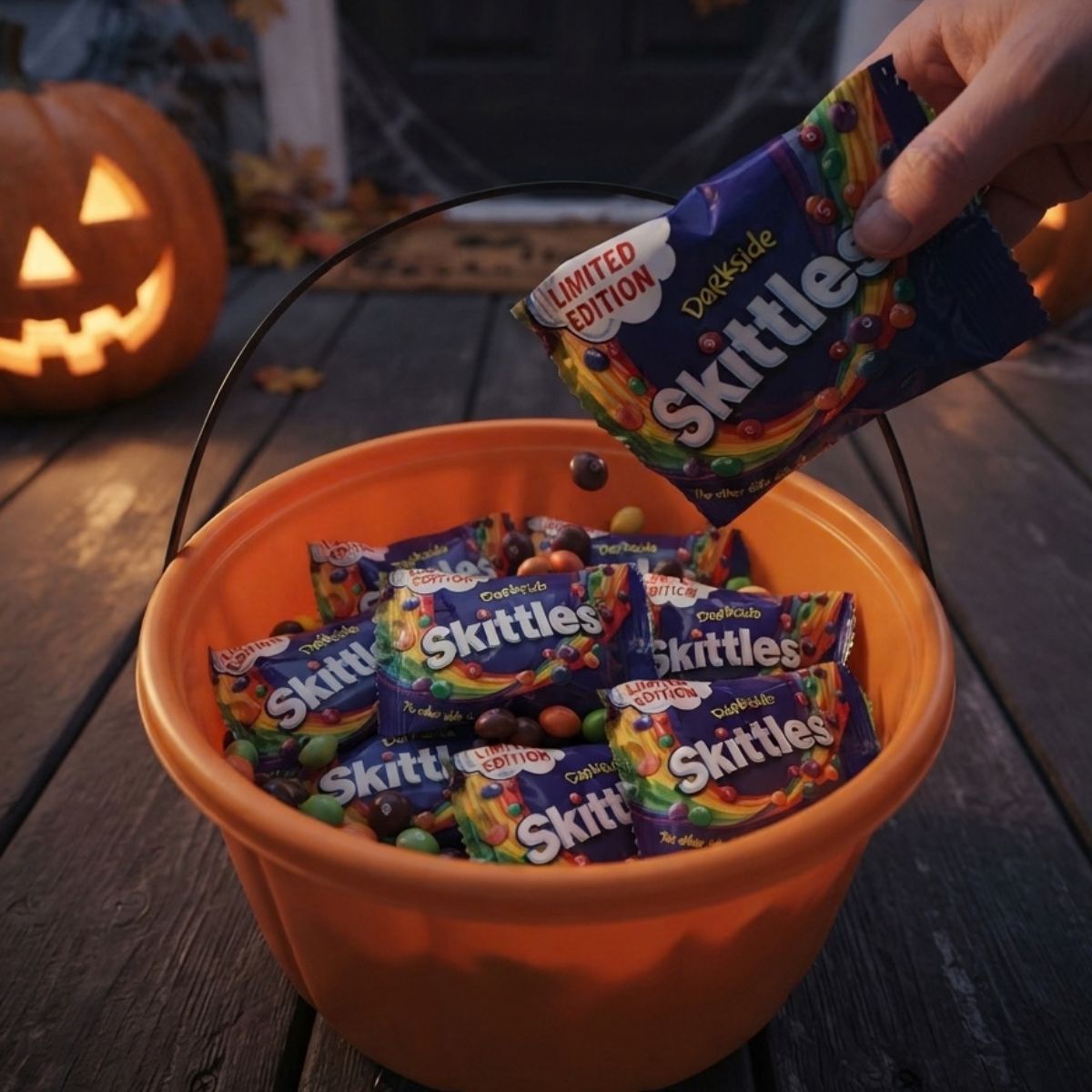 Καραμελάκια Skittles Darkside Fun Size Limited Edition 18 Bags