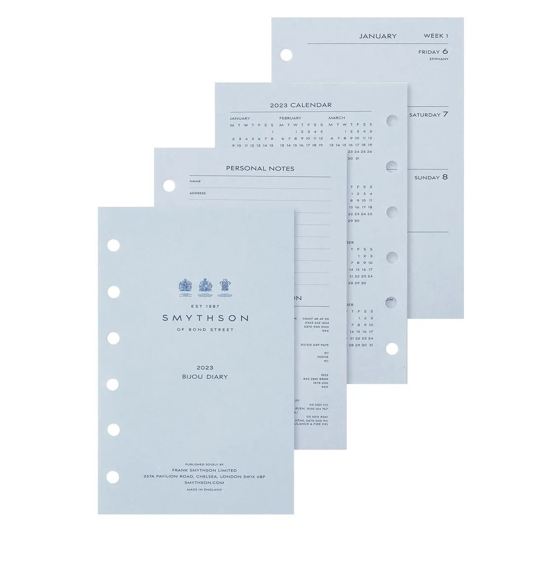 Ανταλλακτικό Ημερολογίου Smythson 2023 Bijou Diary Refill