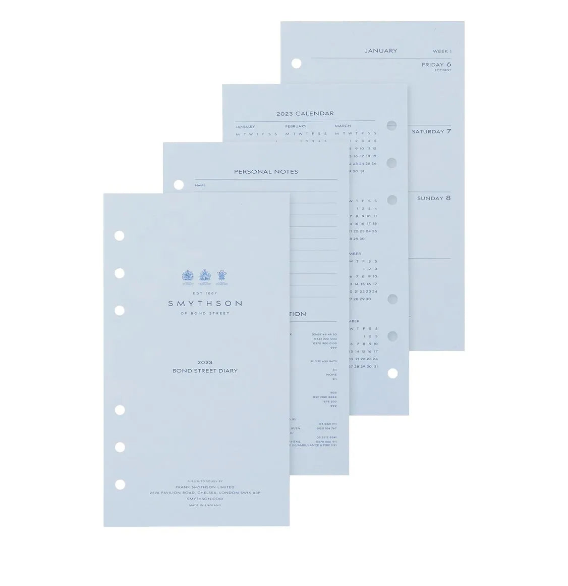 Ανταλλακτικό Ημερολογίου Smythson 2023 Bond Diary Refill