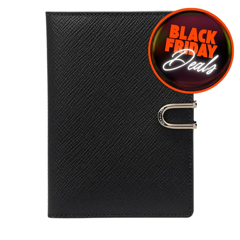 Θήκη Διαβατηρίου Smythson Leather Passport Cover Black