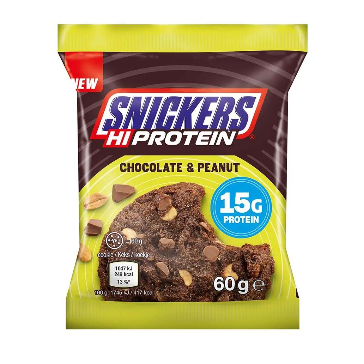 Μπισκότο Snickers HI Protein Chocolate Peanut Cookie